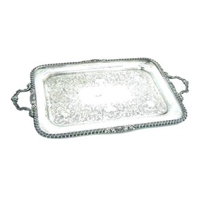Bandeja de servicio de alimentos de acero inoxidable, Plato decorativo para té, café, aperitivos, Hotel, restaurante, nuevos productos, níquel personalizado para Hotel - Product Image 3