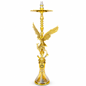ฮุคก้าทองเหลืองแท้สุดหรู งานแฮนด์เมด ดีไซน์รูปสัตว์แบบอียิปต์ - Product Image 1