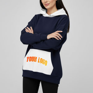 Sweat à capuche oversize pour femme, streetwear, polaire doux, tendance 2025, sweat à capuche streetwear pour femme, coupe ample, poids lourd, vente en gros - Product Image 1