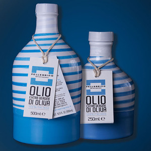 เกลียวจากปูกเลีย เครื่องประดิษฐ์ฝีมืออิตาลี ขวดวิทน้ํามันมะกอก EVOO 100% Coratina 0,50 ลิตร รุ่นสีฟ้า - Product Image 2