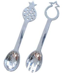 Portugal Émail Conception Poignée Serveur De Salade Enfants En Acier Inoxydable Argent Miroir Poli Couverts Serveur De Salade Ensemble De Salade - Product Image 5