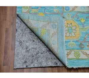 Customizable 10'x14' Hand Knotted Woolen <b>Rugs</b> Turkish Blue Oushak and Weave Design Area <b>Rugs</b> & Sets - Product Image 2
