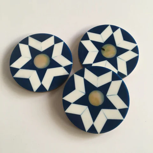 Posavasos de lujo para decoración navideña, posavasos de madera maciza de Mango y mármol, utensilios de cocina, decoración de mesa, juegos de posavasos artesanales de forma cuadrada - Product Image 6