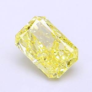 Diamante Radiante de 1.06ct VVS2, Color Amarillo Intenso, Cultivado en Laboratorio - Product Image 1