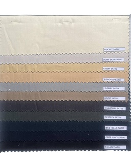 ผ้าฝ้าย100นุ่มเสร็จสิ้น Sateen Suiting ผ้าสำหรับ Chinos ผ้าฝ้ายซาตินผ้าจีบสำหรับกางเกงหนัก - Product Image 1