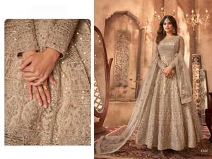 Bride Special Long Size Attractive and Rich Look Shamita Shetty Style Best Quality <b>Net</b> <b>Fabric</b> Light Weight Beautiful Dress - Product Image 2