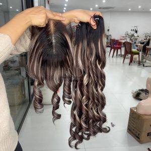 Extensiones de Cabello Humano Vietnamita de la Más Alta Calidad, Precio Increíble, Cabello Liso Natural, Color Ombre, Juego de Paquetes con Cierre 2025 - Product Image 2