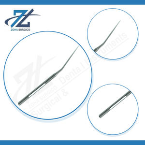 Instruments Schuknecht, crochet de 160 mm de long, finition noire, pointe vers le haut, 0,4 mm, ensemble d'instruments chirurgicaux en acier inoxydable chirurgical réutilisable, certifié CE - Product Image 4