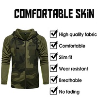 Men's Sweatsuit 2 Piece Hoodie Tracksuit Casual Camo Print Tracksuit for Men