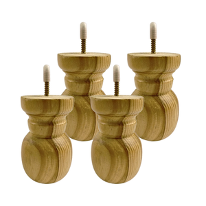 Eco-friendly Rubberwood <b>Sofa</b> Leg Minimalist Design Durable Strong Load-bearing for Dining <b>Bed</b> Factory Direct Vietnam OEM Service - Product Image 6