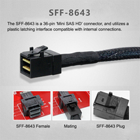 Nternal-sistema de actualización para coche, dispositivo de actualización de SFF-8643 a SFF-8643, INI