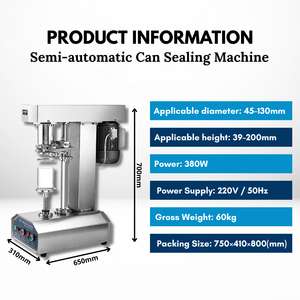 Máquina de sellado en frío semiautomática más popular de 2025 para latas de botellas de PET de vidrio en la industria de bebidas y alimentos - Product Image 3