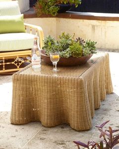 Mesa de lujo de ratán de gran tamaño de la mejor calidad, mesa de jardín interior y exterior de forma redonda más vendida para accesorios de muebles - Product Image 2