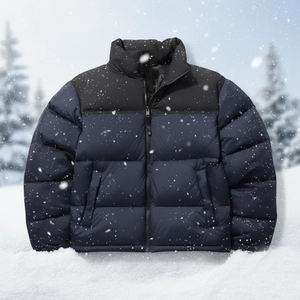 Veste matelassée réversible à capuche thermique légère pour hommes avec logo frontal, isolation respirante, production d'exportation en vrac - Product Image 3