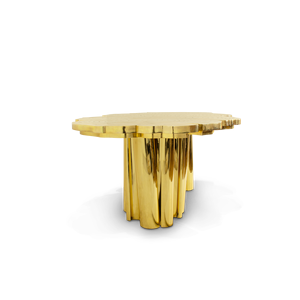 Fortuna Contemporary Dining <b>Table</b> Set Handmade Metal Wood Glass Elegant and Modern Farmhouse & Hotel Furniture - Product Image 4