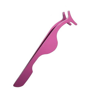 Pince à cils de couleur personnalisée Conception unique Applicateur de cils en acier inoxydable japonais Pincettes à épiler personnalisées Fournisseurs de pinces à épiler personnalisées - Product Image 3