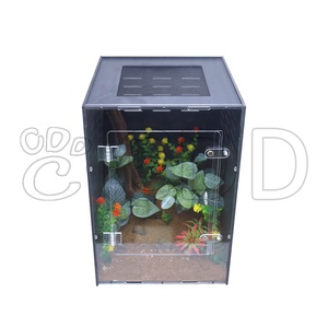 <span class=keywords><strong>Habitat</strong></span> en PVC de grande taille 16x16x24 pouces pour Gecko à crête, portes avant respirantes et isolées, anti-évasion, production rapide, enclos pour reptiles - Product Image 3