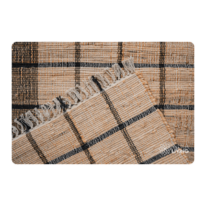 Alfombra de yute Baaz, alfombra tejida a mano y sostenible, perfecta para decoración del hogar y uso en interiores, disponible en varios tamaños - Product Image 6