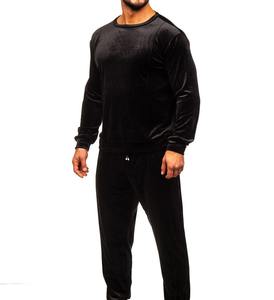 Sudaderas personalizadas de tela de terciopelo para hombre, conjunto de pantalones de chándal holgados, fabricantes XL, logotipo personalizado incluido, chándal, chándal - Product Image 2