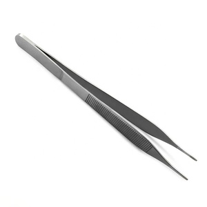 Pince à tissus et à pansements Adson en acier inoxydable de haute qualité, micro-pince dentaire, instrument chirurgical premium - Product Image 1