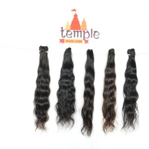 เครื่องทอผมผู้หญิงแบบตรงสีดำธรรมชาติทำจากผมชาวอินเดีย - Product Image 4