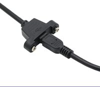 Mini-USB-Verlängerungskabel mit Schraubloch, Stecker auf Stecker, 5A Schnellladung für Computer, Befestigung am Master-Tape T