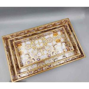 ถาดเสิร์ฟไม้พิมพ์ลายทันสมัยแนวชนบทปลอดภัยสำหรับใส่อาหารขนมกาแฟสำหรับใช้ในห้องครัวหรือตกแต่งบ้าน - Product Image 2