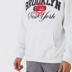 Sweat à capuche épais et respirant pour homme, coupe classique, imprimé personnalisé, en polaire d'hiver, avec poche, polyester/coton 3D - Product Image 2