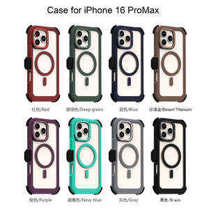 Étui de téléphone 360 antichoc robuste avec clip ceinture en TPU+PC pour RedmiPlus 17/16/15/14/13 - Emballage en boîte givrée - Product Image 4