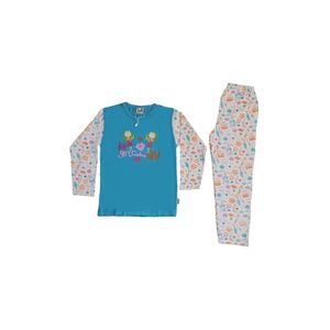 Set pigiama estivo in cotone 100% da ragazza-blu