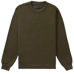 Sudadera de cuello redondo de felpa francesa de gran tamaño para hombre, Jersey informal de manga larga con textura geométrica de Color sólido, camisa de punto - Product Image 5