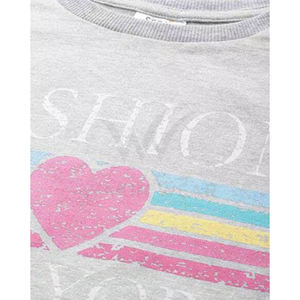 OEM Service Soft Touch Breathable Women's Summer <b>Sweatshirt</b> by WAKIN WEAR Typographic Print with Drop Shoulders - Product Image 6