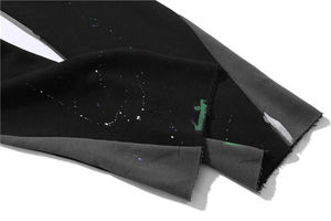 Vêtements personnalisés pantalons de survêtement évasés décontractés à taille élastique avec éclaboussures de peinture pantalons de survêtement évasés empilés pour hommes - Product Image 3