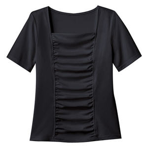 Camiseta de Manga Corta Sheeron Silky Smooth, Estilo Casual, Tela de Poliéster WP318-8 (S), Color Negro - Product Image 1