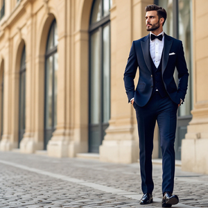 Traje de boda de 3 piezas para hombre, conjuntos de traje de oficina de negocios de Color sólido ajustado a la moda, ropa de talla grande, esmoquin a medida para hombre - Product Image 4