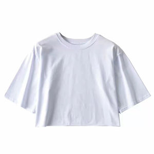 เสื้อครอปท็อปผู้หญิงสำหรับฤดูร้อนปี 2025 ผ้าถักคุณภาพสูง น้ำหนักเบา ระบายอากาศได้ดี เป็นมิตรกับสิ่งแวดล้อม ป้องกันรอยยับ แห้งเร็ว - Product Image 6