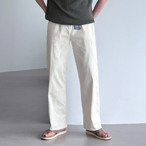 Pantalones de hombre coreanos para hombre de pierna ancha Casual 4 vías de algodón elástico Unisex pantalones diarios suave cómodo Streetwear 4 colores H4009 - Product Image 6