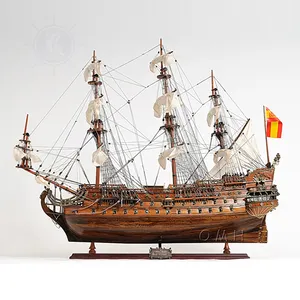 SAMPLE AVAILABLE Wooden handicraft San Felipe L60 ship model nautical decor for home decoration