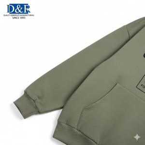 Meilleures ventes en Malaisie – Blouson unisexe OEM en molleton de coton/élasthanne avec capuche zippée, respirant, poches et impression sérigraphiée, décontracté et imperméable - Product Image 4