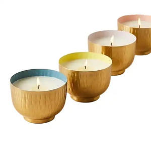 Nouveau pot de bougie en fer doré fini pour la décoration de maison et d'hôtel fait à la main prix Offre Spéciale - Product Image 6