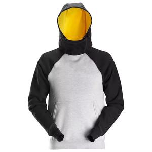 เสื้อฮู้ดโอเวอร์ไซส์ผ้าฟลีซสำหรับผู้ชาย 100% ผ้าฝ้าย แฟชั่นสตรีทฤดูหนาว 2 ชิ้น รุ่นใหม่ล่าสุด มีกระเป๋า ระบายอากาศได้ดี - Product Image 1