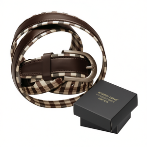 Ceinture en cuir personnalisée unisexe Tous pour cadeaux promotionnels et d'affaires - Product Image 3