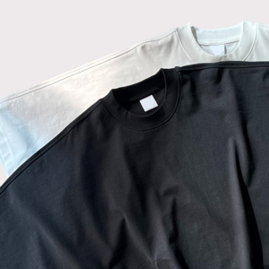 เสื้อยืดผ้าฝ้าย100% สำหรับผู้ชายทรงโอเวอร์ไซส์แบบลำลองเสื้อครอปบ็อกซี่ใส่พอดีตัว - Product Image 3