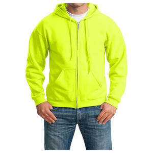 Sweat-shirt à capuche pour homme, tissu tricoté, coupe classique, 300 g, manches longues, fermeture éclair, impression de logo personnalisée, 100% coton - Product Image 5