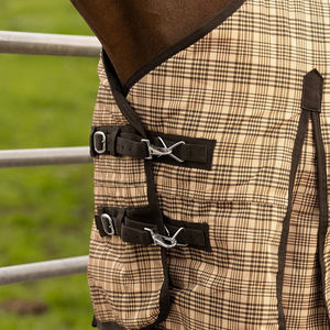 Alfombra de caballo de cuello completo directo de fábrica, forro de tela, hoja de caballo con diseño personalizado, servicio Oem, alfombras de caballo transpirables e impermeables - Product Image 3