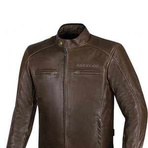 Veste de Moto en Cuir Durable en Cuir de Vachette avec CE Approved Arrmor Protective Biker Gear for Racing - Product Image 4