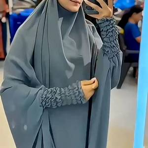 Abayas élégantes et modestes brodées à la main pour femmes, vêtements et accessoires musulmans traditionnels - Product Image 1