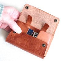 Étui de protection de rasoir en cuir à Grain riche fabriqué en usine, pochette de sécurité à Double bord pour rasoir