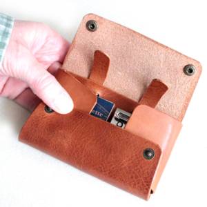 Étui de protection de rasoir en cuir à Grain riche fabriqué en usine, pochette de sécurité à Double bord pour rasoir - Product Image 6