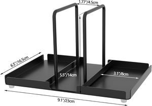Space-Saving Metal Napkin Dispenser <b>Spice</b> <b>Jar</b> Rack Black Home Tabletop Countertop Countertop Convenient Standing Tissue Boxes - Product Image 2